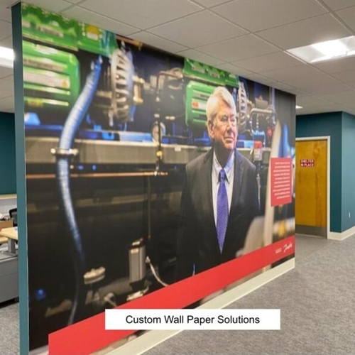 B. Custom Wallpaper Solutions & Custom Vinyl Graphics